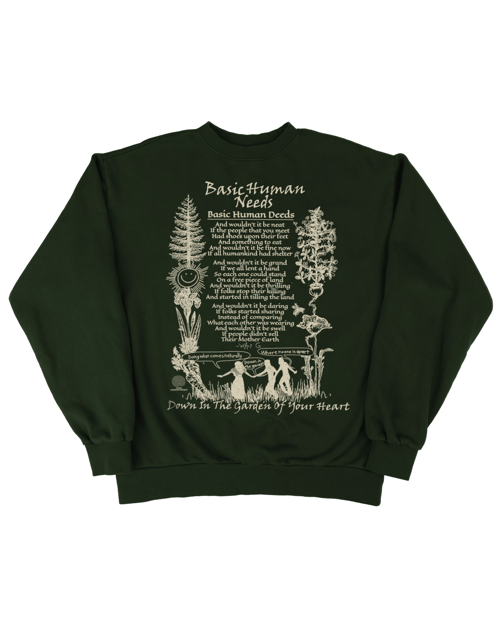 Online Ceramics Basic Human Needs Crewneck